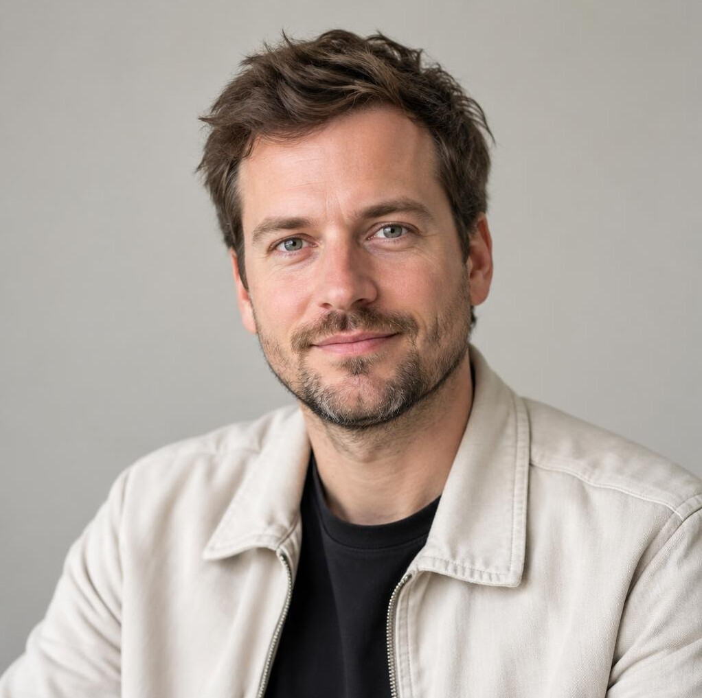 Portrait of a man video editor