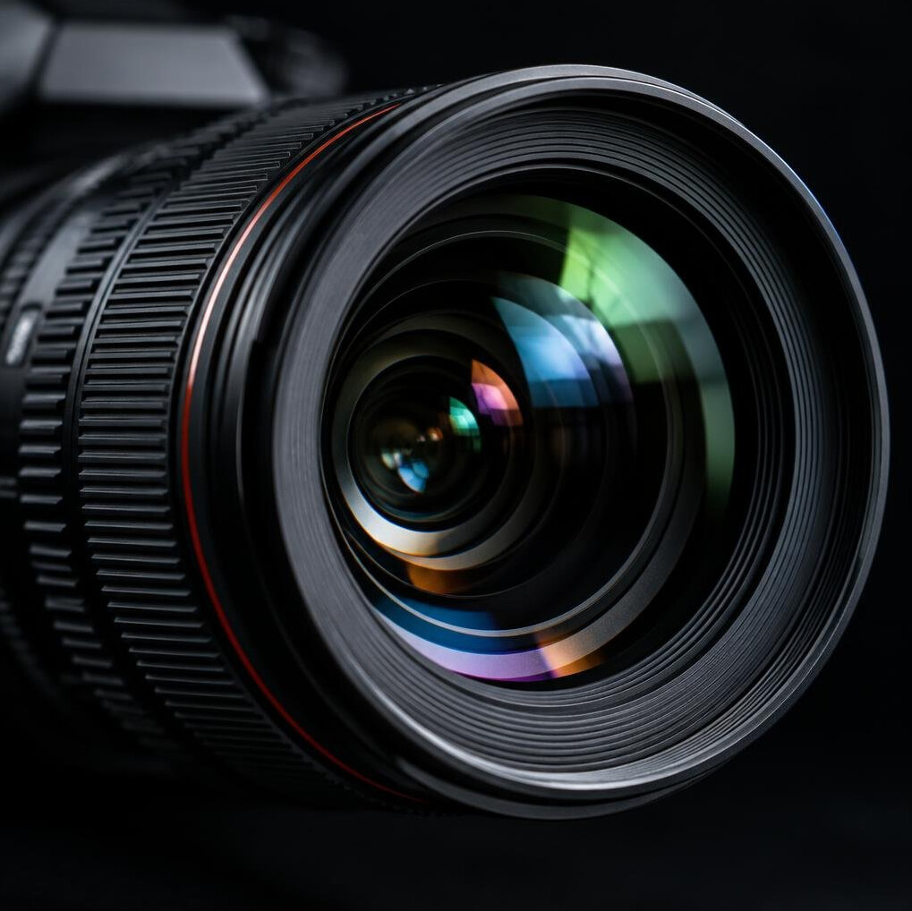 Close-up of a camera lens